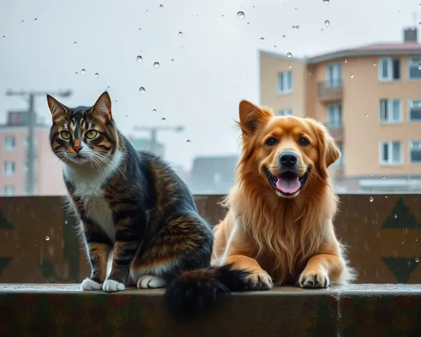 Photos de chats et chiens tombent du ciel : conditions météorologiques inhabituelles capturées sur camera