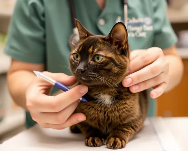 Photos de guérison de chat stérilisé documentent la récupération du chat