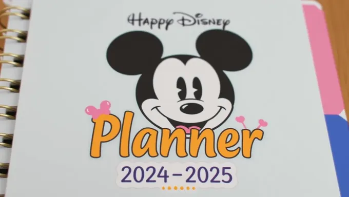 Planificateur Heureux Disney 2024-2025 Organisateur Journalier