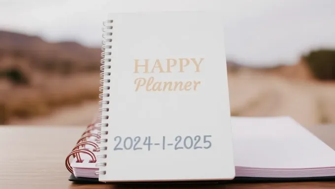 Planificateur heureux 2024-2025 : citations inspirantes et art