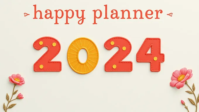 Planificateur heureux 2024 et 2025 vie organisée