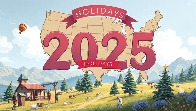 Planifier les jours fériés aux États-Unis 2025 à l'avance