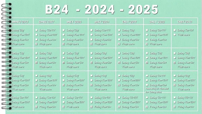 Planning 2024-2025 pour prioriser les tâches importantes