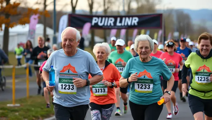 Plans de fête après course de la marathone de grand-mère 2025