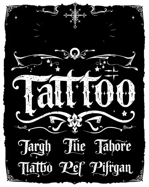 Polices d'écriture de tatouage jolies pour les tatouages et les conceptions