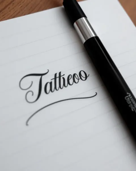 Polices de tatouage en script cursif pour des tatouages personnalisés