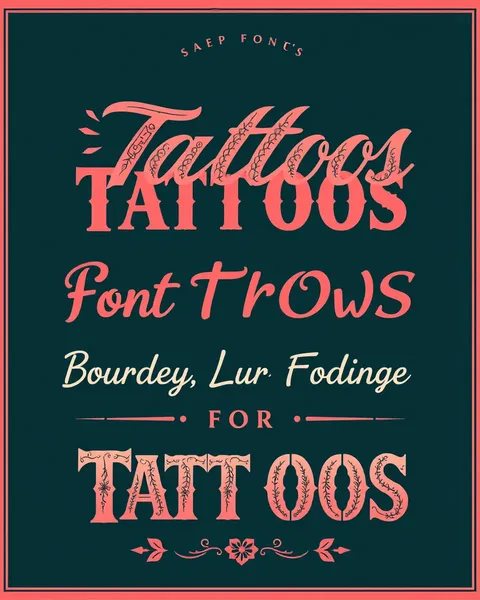 Polices pour tatouages : Typographie belle pour l'encre corporelle