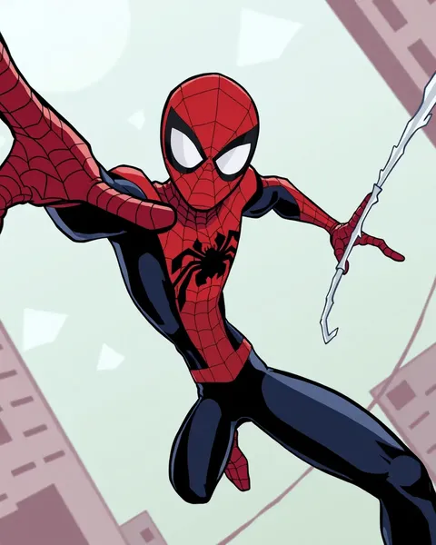 Portraiture de Spiderman cartoon