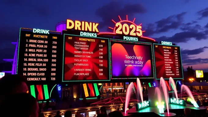 Prix des boissons pour le EDC 2025 augmenteront cette année