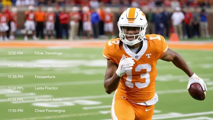 Programme de football du Tennessee 2025 : matchs passionnants à venir