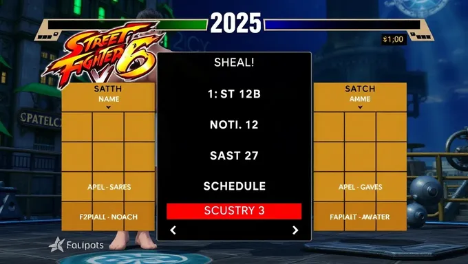 Programme de l'événement Street Fighter 6 Evo 2025 publié