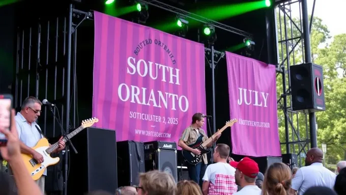 Programme de musique de South Orange en juillet 2025