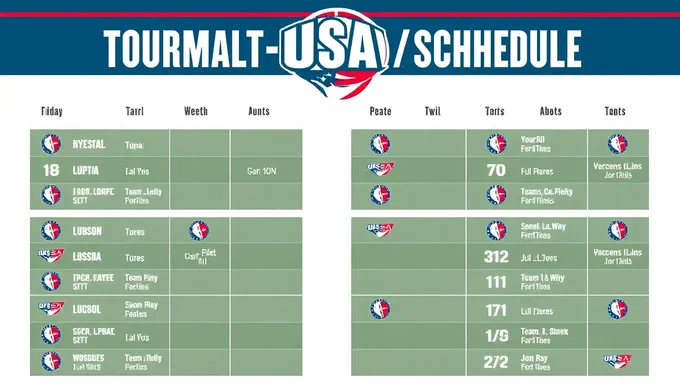 Programme du calendrier de basket-ball des États-Unis 2025 et matchs publiés