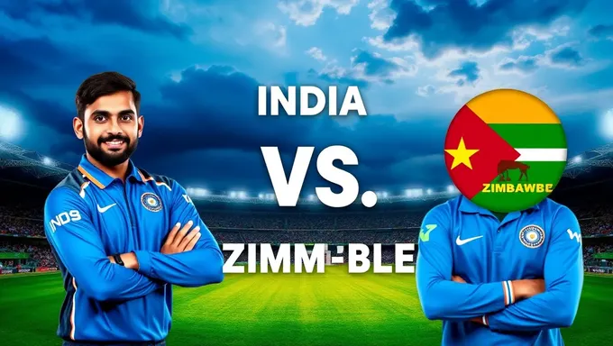 Programme du match de cricket Inde-Zimbabwe 2025 annoncé