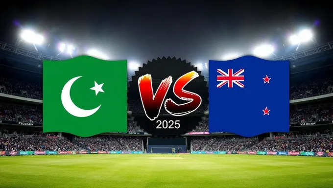 Programme du match de cricket Pak vs NZ 2025