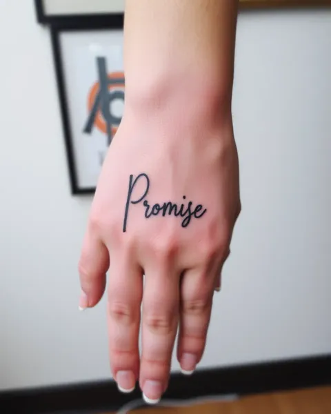 Promise rose de tatouage : engagement inébranlable à l'amour