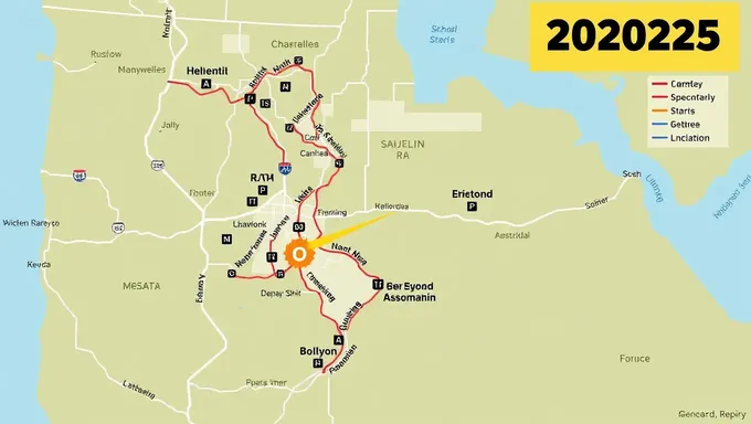 Prévision de la Carte de la Route de la Remontée à Vapeur de l'Oregon 2025