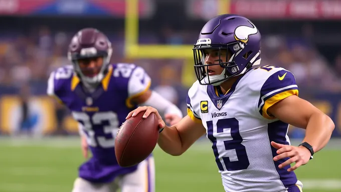 Prévisions de la feuille de match 2025 pour le quarterback des Vikings