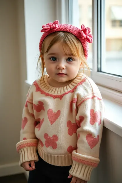 Pull Chaud Adorable pour Bebé Fille pour Occasions Spéciales Seulement