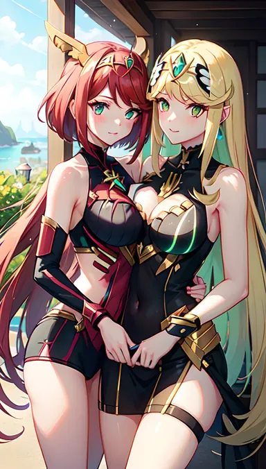 Pyra et Mythra R34 : dévoiler le R34 de Mythra