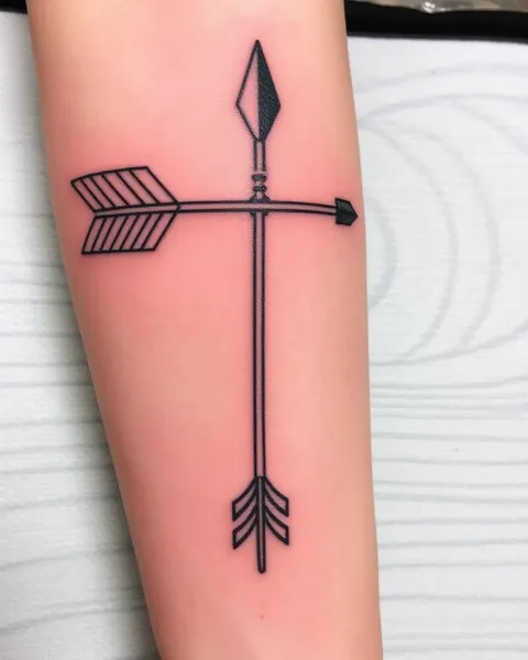 Qu'est-ce que représente un tatouage en forme d'arrows dans le symbolisme