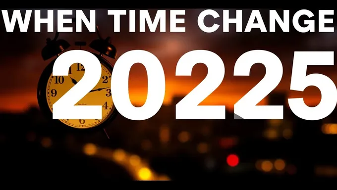 Quand le temps change en 2025