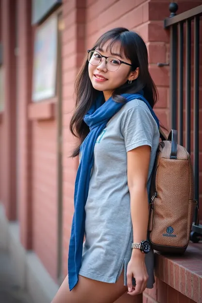 Quête de la fille de l'université pour trouver le parfait vêtement pour la fête