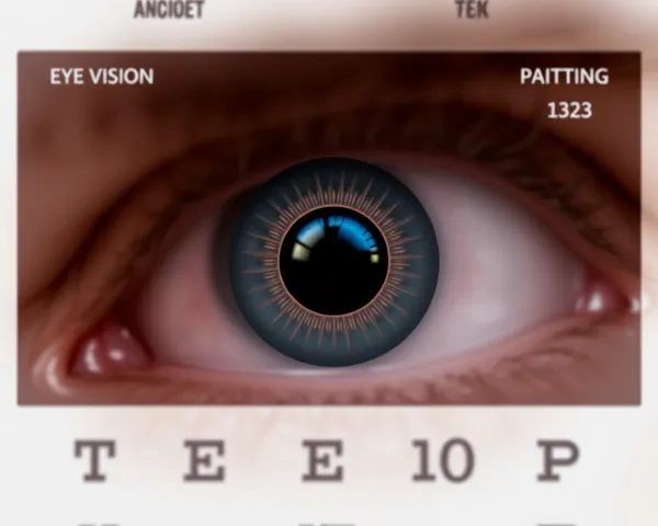 Rapport d'examen de la vision oculaire en image PNG