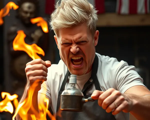 Regard dégoûté de Gordon Ramsay dans une photo PNG