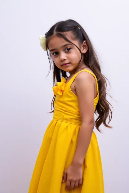 Robe Jaune de Fille Worldstar, Incroyable