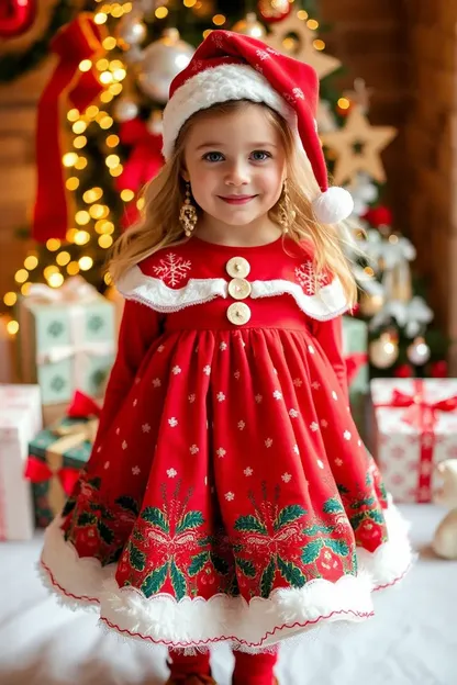 Robe de Noël des Filles pour occasion festive