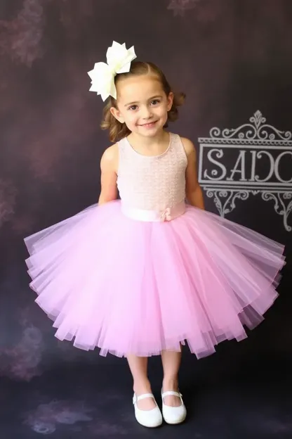 Robe de tutu mignon pour les fêtes d'anniversaire des filles