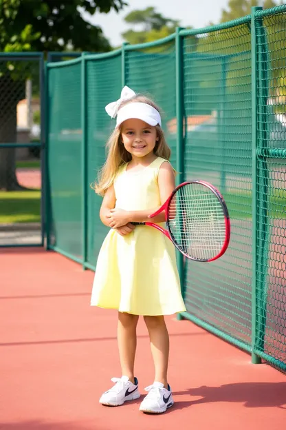 Robes de tennis des filles avec confort et flexibilité