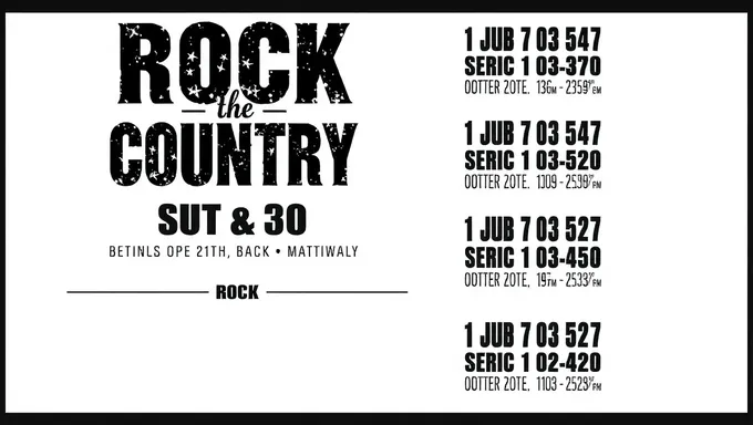 Rock the Country 2025 : achetez maintenant vos billets