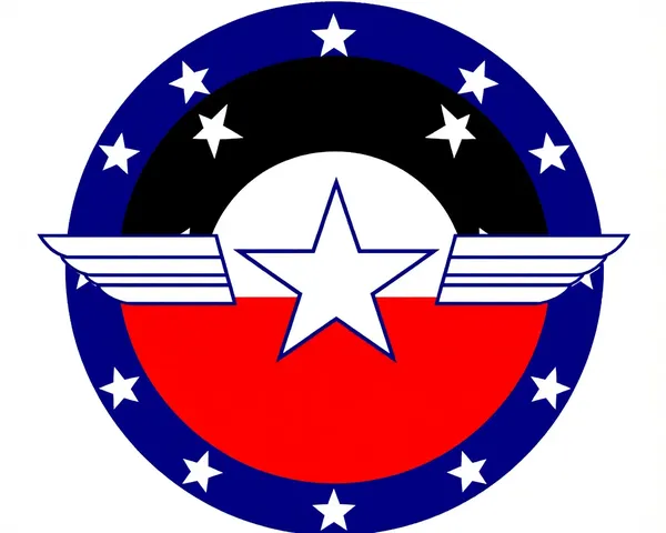 Rondel de l'armée aérienne PNG, logo de l'USAF