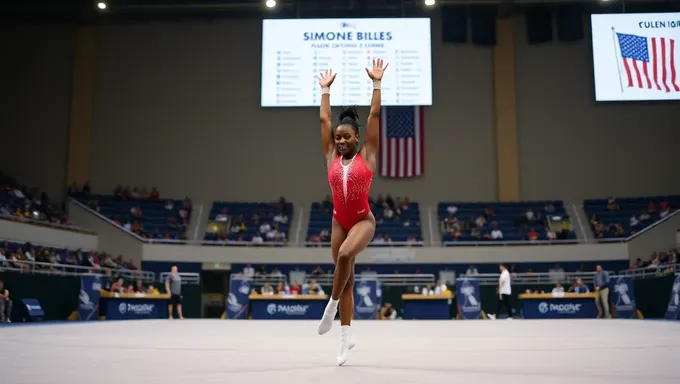 Routine de sol de Simone Biles pour 2025 : un maître-pièce