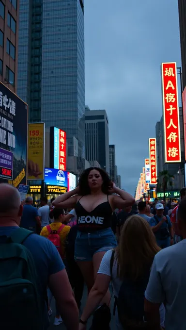 Réaction publique aux gros seins