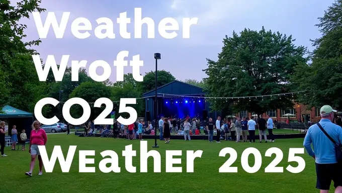 Résumé météo du concert du village vert de Northbrook 2025