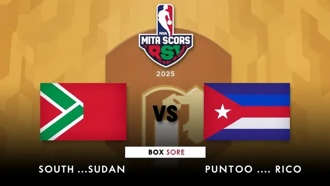 Révision du score du match 2025 Porto Rico vs République centrafricaine