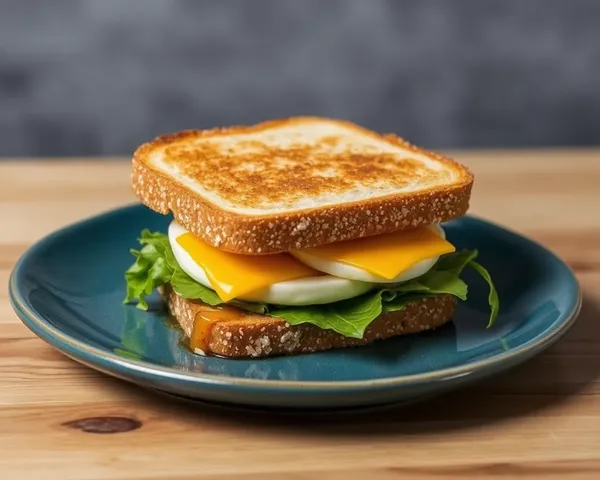 Sandwich au fromage et aux œufs détecté au format PNG