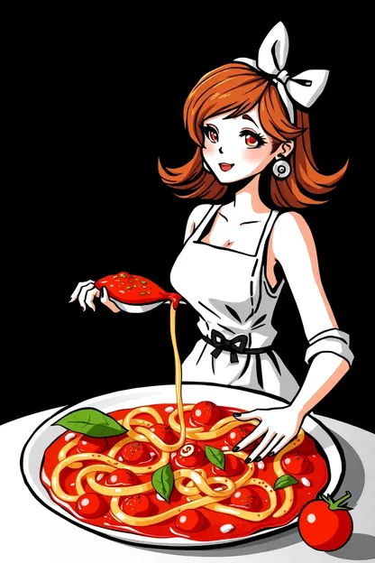 Sauce à la pâte pour le traitement de la fille de pizza