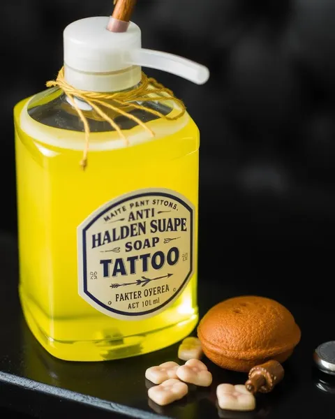 Savon antibactérien pour tatouages : doux pour la peau et l'encre