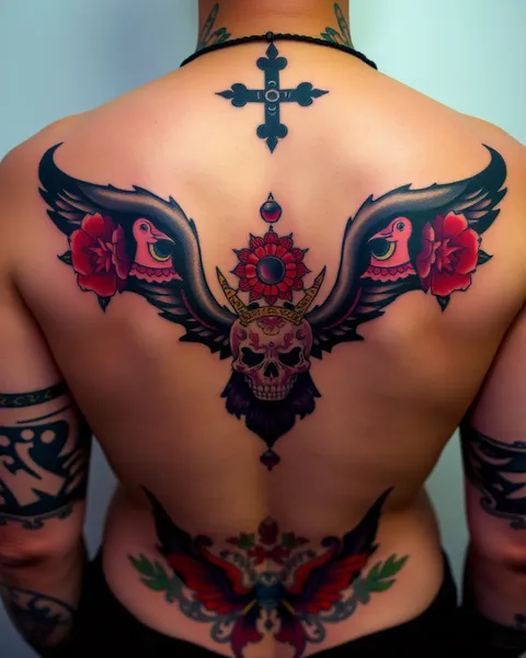 Schémas de couleur de tatouage unique