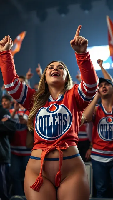 Seins Unis pour les fans des Oilers d'Edmonton