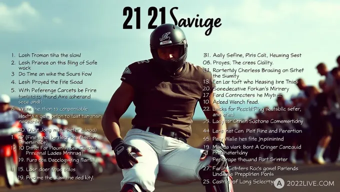 Setlist de 21 Savage Révélée pour les Concerts de 2025