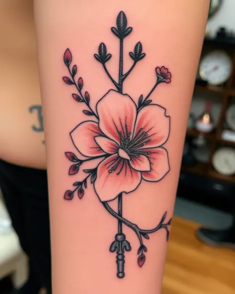 Signification, symbolique et importance du tatouage de fleur de sakura