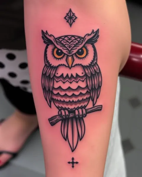 Signification Spirituelle de l'Art de Tatouage de Hibou