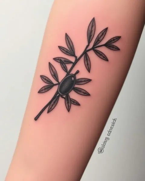 Signification de tatouage de branche d'olivier : symbole de pardon et de lâcher-prise