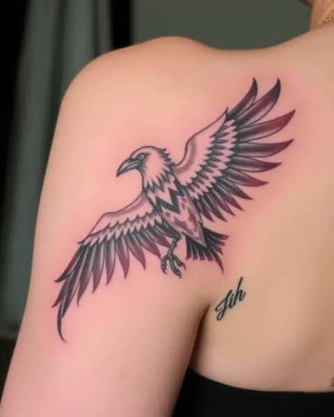 Signification du tatouage corbeau : mystère et mort en harmonie