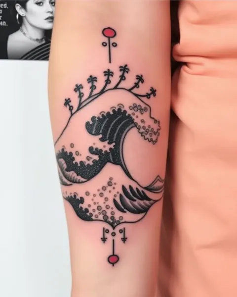 Signification du tatouage d'onde : symbole de force et de résilience